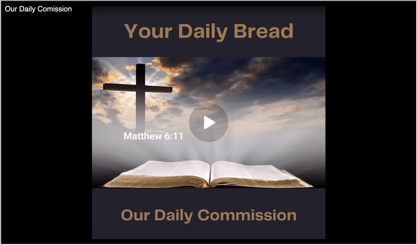 Our Daily Commission